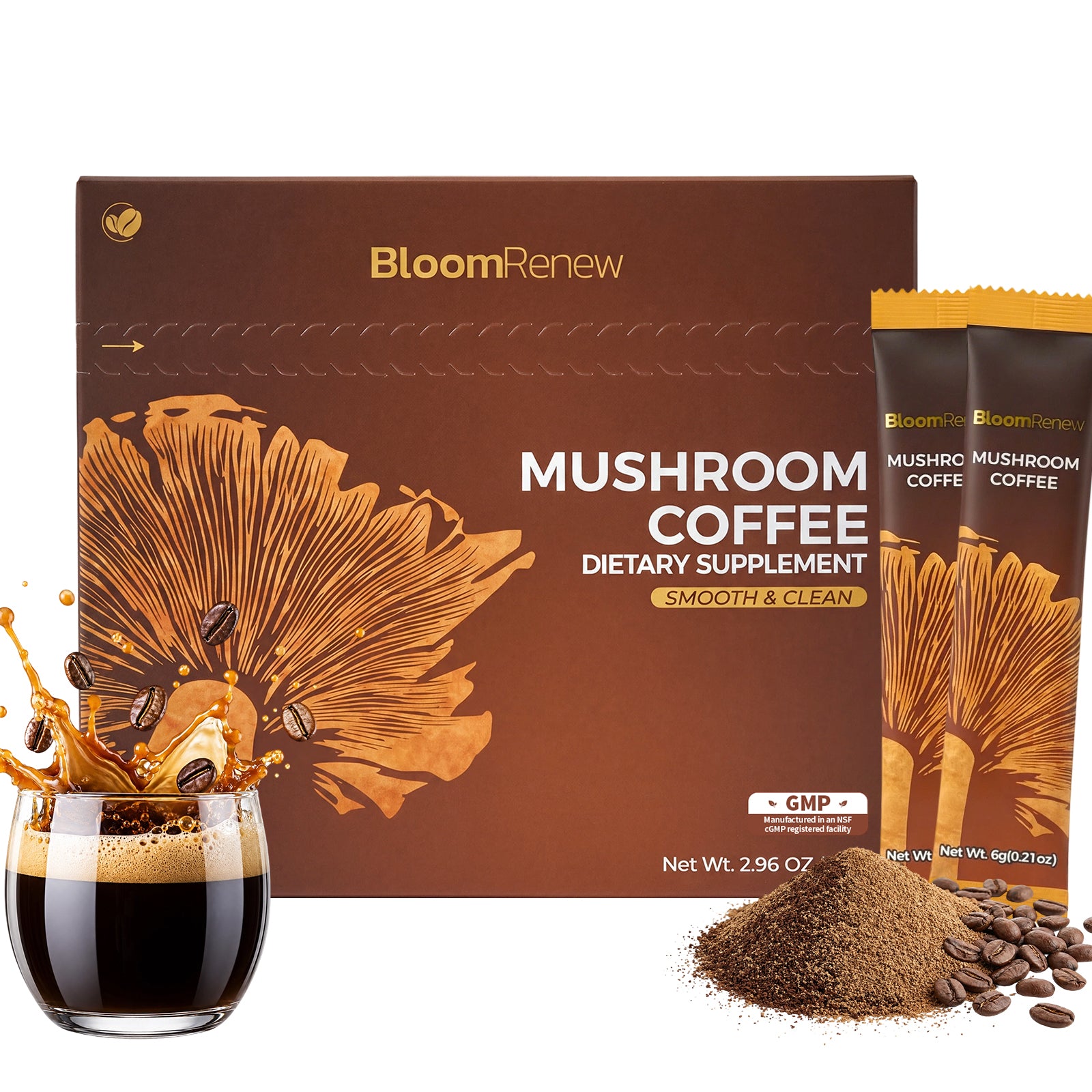 Bloomrenew Mushroom coffee Boxed